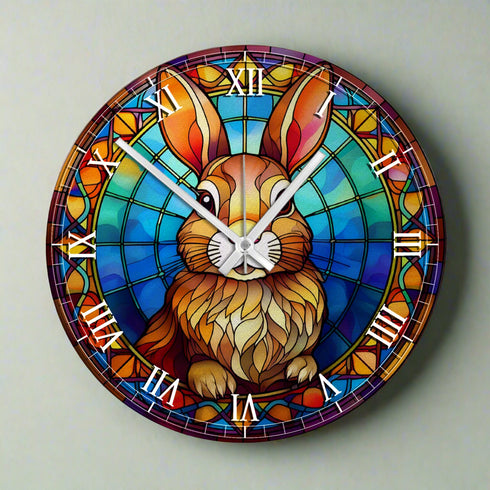 Rabbit Suncatcher Effect Clock